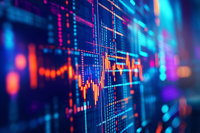Gráficos de crecimiento financiero y estrategias de inversión exitosas